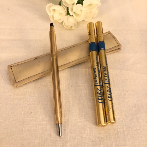 Cross Other - Vintage LADY CROSS 10KT GF Pen, Pouch & 2 Refills
